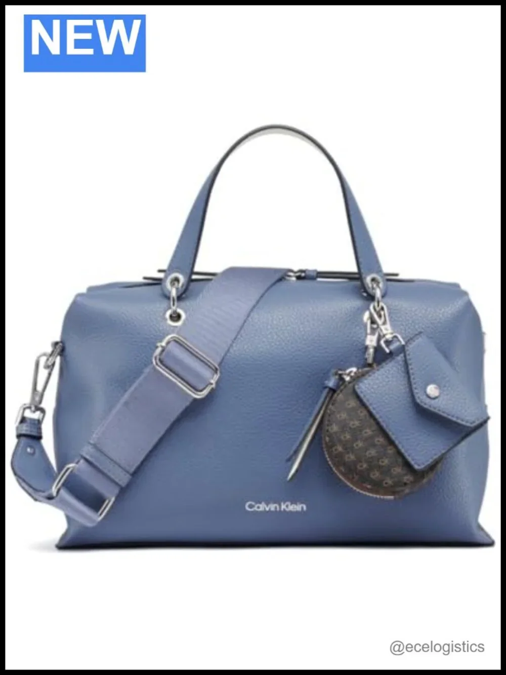 Vegan Leather Satchel with Crossbody Strap